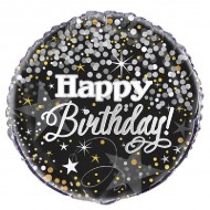 Glittering Happy Birthday Balloon